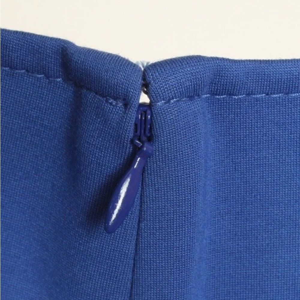 J. Crew Dress Women’s 4 Blue Sheath Cap Short Sleeve Stretch - Picture 6 of 9